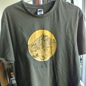 The North Face T with mountain graphic